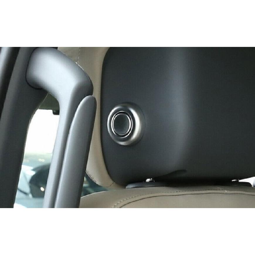 Seat Headrest Button Ring Cover Trim For Defender 110 - DX Matte Silver