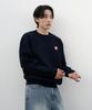 Deomati Mati Heart Wappen Round Knit - Navy