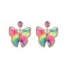 Bohemian Handmade Woven Earrings with Butterfly Design for Women, Vacation Style