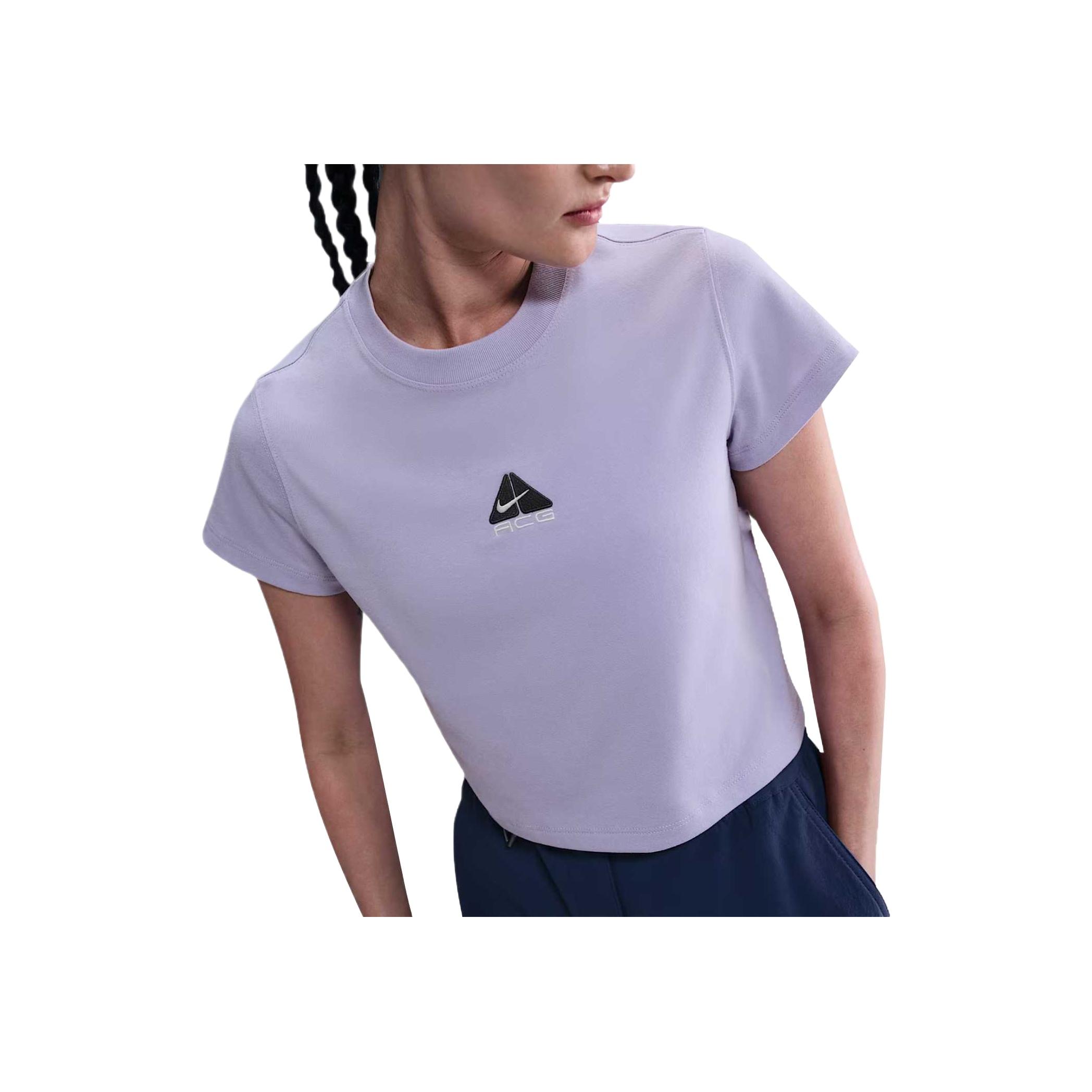 

Nike Comfortable Fashionable Simple Versatile Short Sleeve T-Shirt Women Tops Purple HM6085515 XL