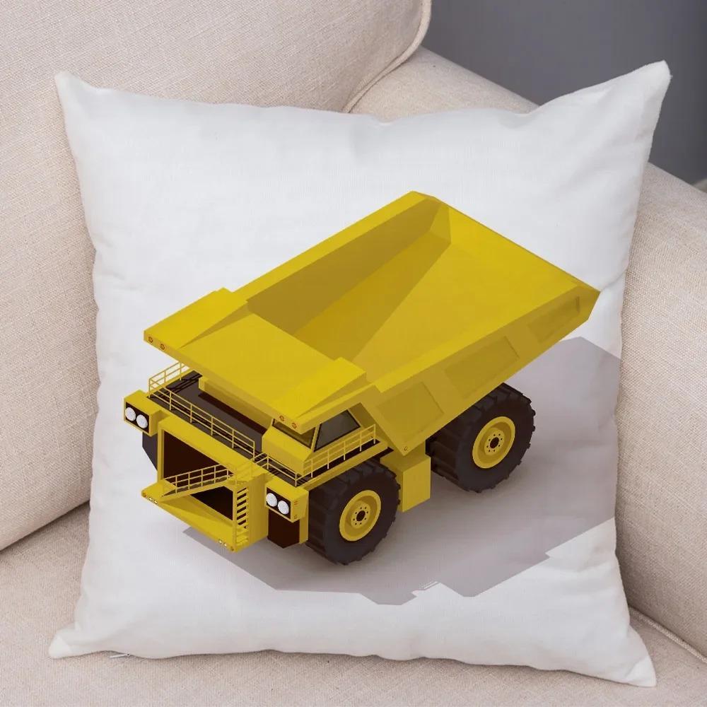 

Наволочка с изображением экскаватора-бульдозера для автомобиля, украшения для офиса, гостиной, дивана, дома 40x40cm