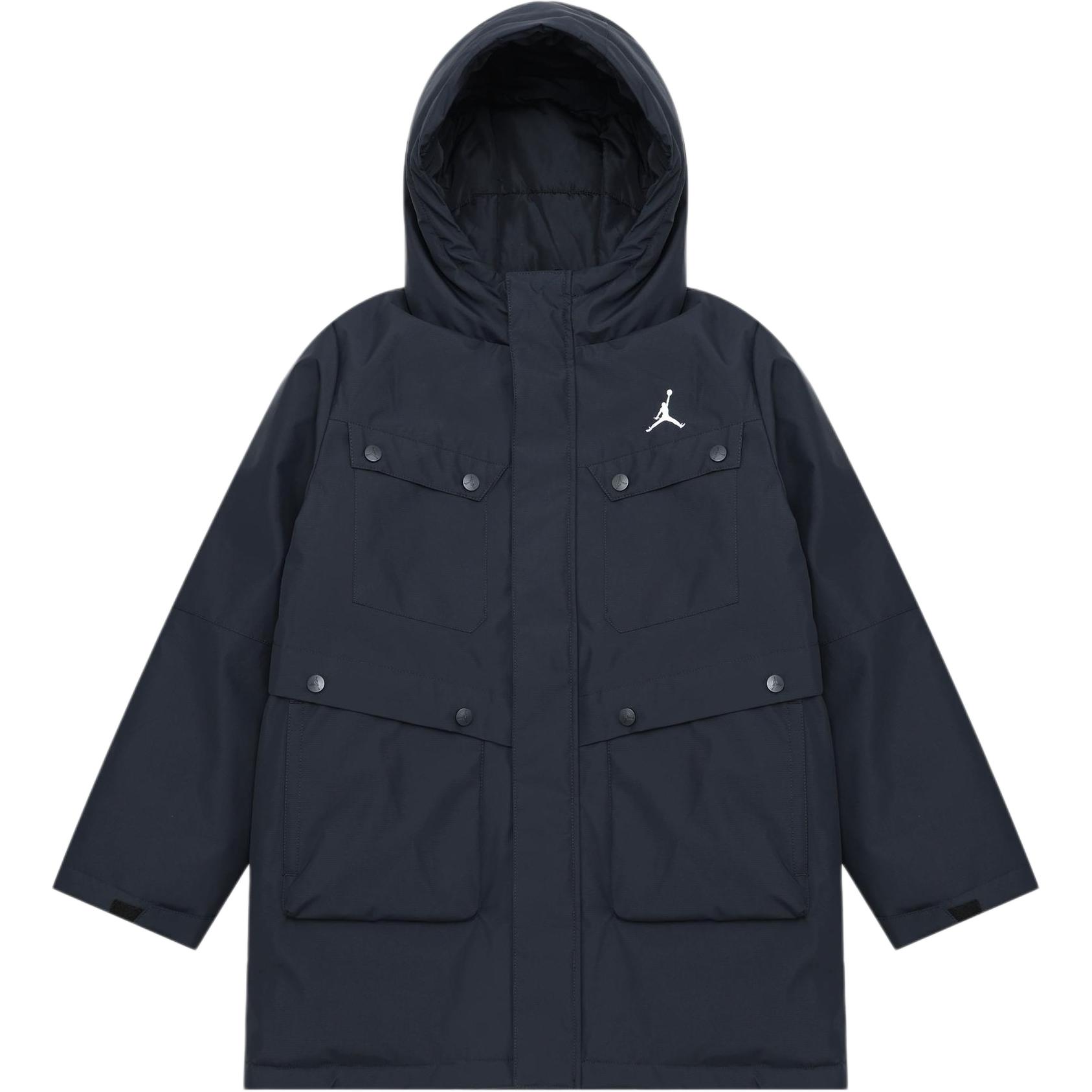 

Jordan Mid-Length Three-Proof Comfortable Warm Duck Down Jacket Kids Jackets IQ9987-010 XL