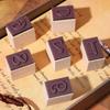 SEWACC Number Cute Wooden Date Rubber Number Set for DIY 12 Pieces and Two Stamps, Stamps, Planners, Books, Diaries, Calendars, Albums, Signs, Cards,