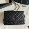 Stil WOC Fortune Tasche Leichter Luxus CF Litschi Muster Einzel-Schulter Umgehängte Kette Rautenförmig Damen