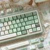 MAIMOOO Matcha Green Keycaps Liz's Lily 142 Key CHERRY PBT Personalized DIY AULA AJAZZ Keyboard Keycaps