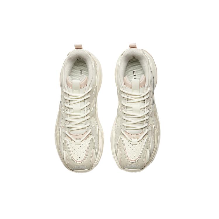 New ANTA Chunky Sneakers Women's Low top White/Gray 122018882-8