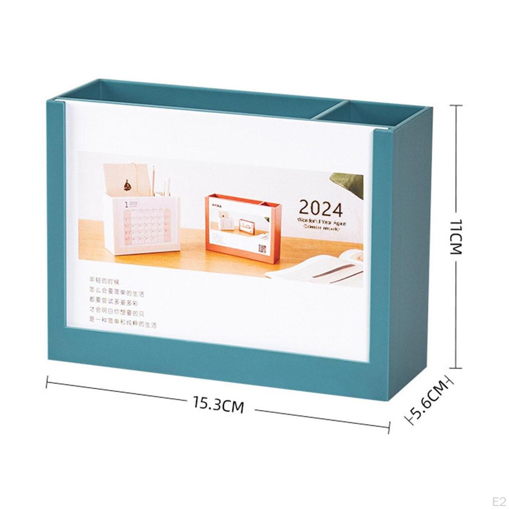 Desk Calendar Pen Holder Desktop Creative Multifunctional Storage Box Office