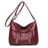 Soft PU Leather Women Tote Bag Large Capacity Faux Cowhide Leather Fashionable Shoulder Crossbody Bag for Women