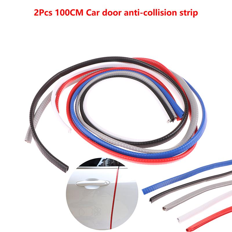 

2 шт. защитная полоска для автомобильной двери, защитная накладка на кромку двери автомобиля, средство для предотвращения столкновений чёрный