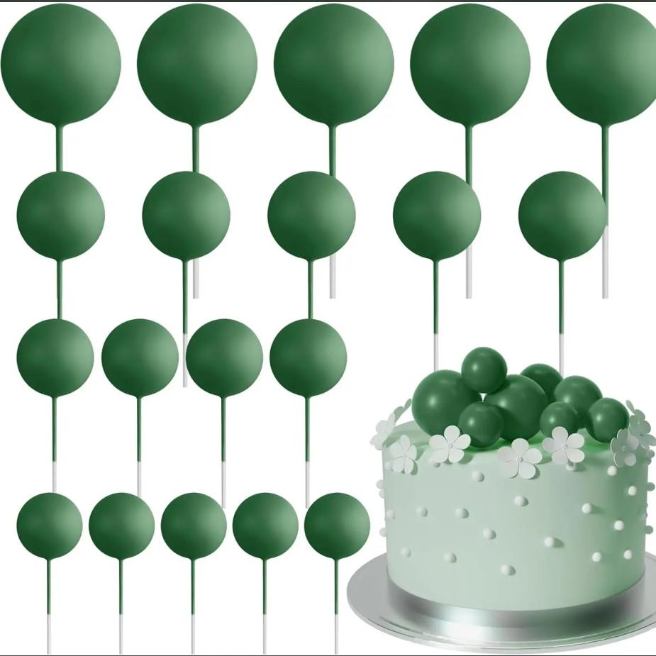 

20 шт., украшения для торта с шариками, мини-воздушные шары, топперы для торта, золотые шарики, выборки для торта, топперы для торта, шарики, украшения для торта