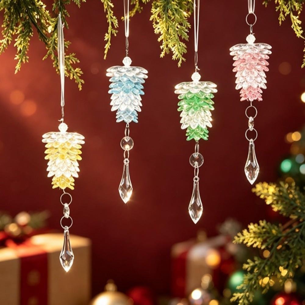 Fake Ice Clear Ice Christmas Ornaments Transparent Christmas Tree Decorations New Year