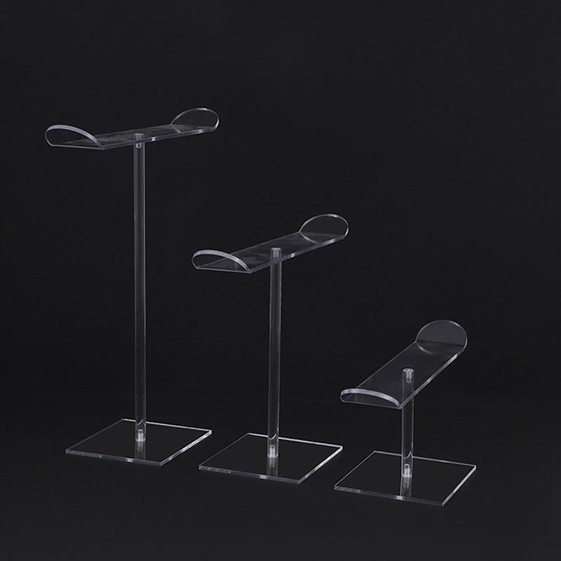 Clear Headband Holder Rack Acrylic Detachable Necklace Bracelet Display Stand Hair Accessory Bar Durable For Hairband Organizer