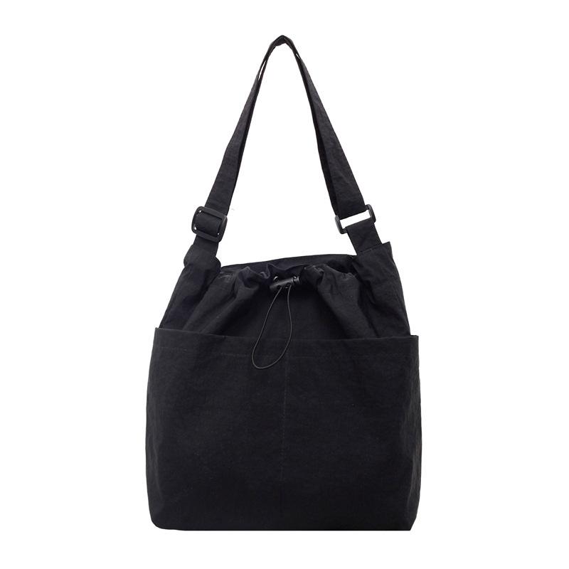 

Женская сумка через плечо, большая вместительная сумка-тоут, сумка через плечо для поездок на работу чёрный