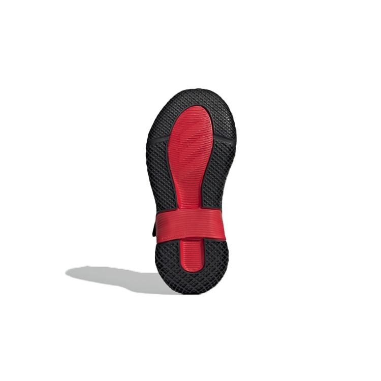 adidas 4Uture Rnr ''CNY'' El K Fabric Slip Resistant Abrasion Resistant Low Top Running Shoes Black Red White Kids' FZ4589