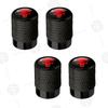4pcs Skull Logo Car Wheel Tire Valve Caps Air Stem Aluminum Accessories For Jeep Wrangler Gladiator Renegade Ford F-150 Ranger LVCZN1