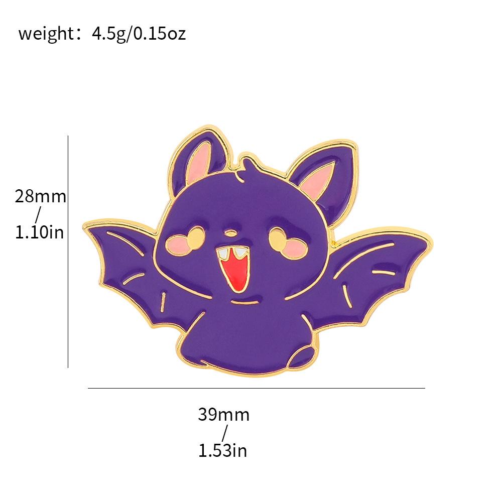 Cute cartoon cat series brooch personality funny Halloween creative ghost pumpkin kitten bag accessories