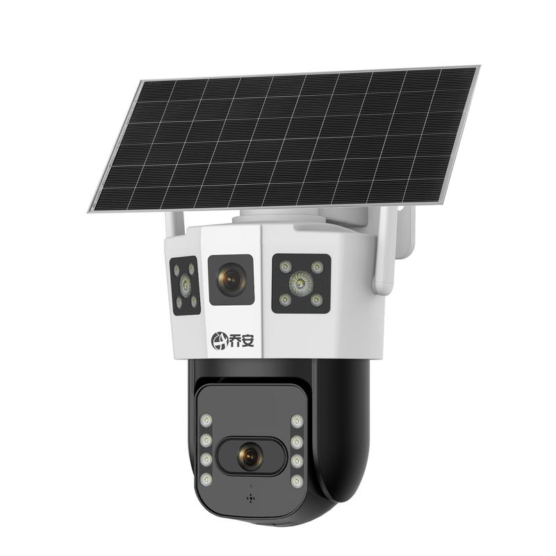 JOOAN KI-Kamera für den Außenbereich, 360° PTZ, mit zwei Objektiven, CN-Stecker (Adapter enthalten)