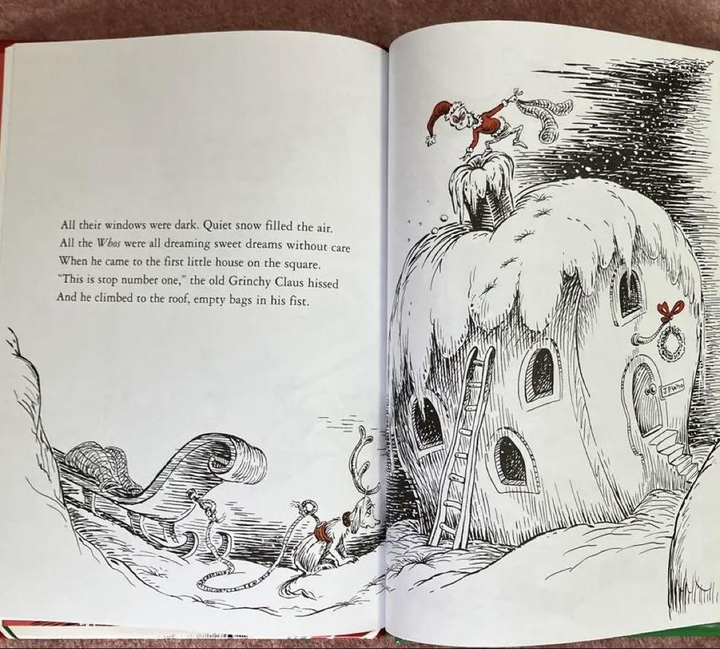 [USED] Foreign books Picture books Grinch Dr.Seuss Christmas