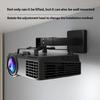 Universal Adjustable Projector Mount Ceiling Installation 25-35cm Extendable Height Metal Flexible Claws