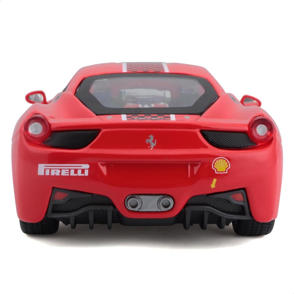 Bburago Ferrari 458 Challenge Red Diecast Model Car 1/24 / (Finished Product) 18-26302
