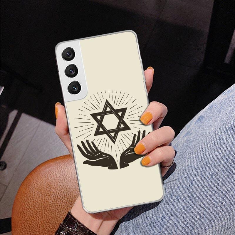 

David Jewish Star Symbol Phnoe Case for Samsung Galaxy S26 S25 Edge S23 S24 Ultra S22 Plus S21 S20 FE Unique Cover Soft Coque Ga Samsung S24