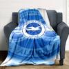 Brighton & Hove Albion Print Flannel Blanket High Quality Warm Comfortable Cover for All Seasons Perfect for Gifts Home Decor