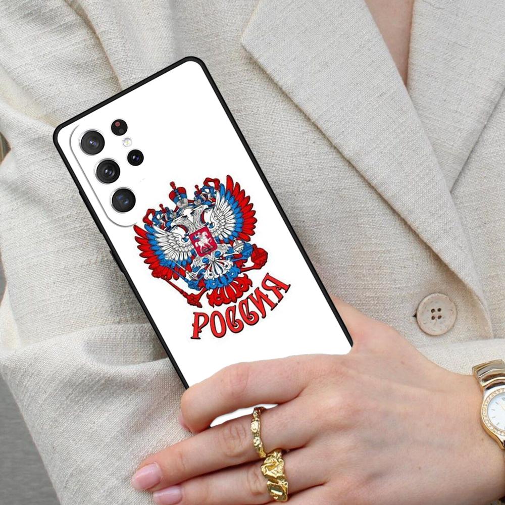 Russia Russian Flags Emblem Cell Phone Case for Samsung Galaxy S26 Ultra S25 S24 S23 S22 S21 S20 Note10 Cover