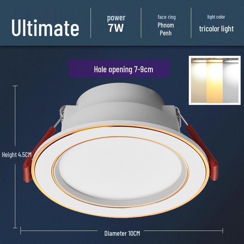 5W LED Recessed Ceiling Spotlight for Living Room - 7.5cm Opening