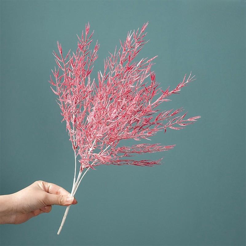 Bamboo Leaf Grass Accessories Mist Artificial Flower Home Decoration Wedding Handheld Flowers Plant Wall Fake Flowers Shooting Props
