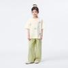 Xiaoyinman Girls' 3D Flower Round Neck Short-Sleeve T-Shirt