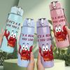 1PC Lifes A Beach Then You Lobster 750ml Color Plastic Sports Water Bottle Leakproof Flip Straw Lid Suitable for Sports Office Home Use