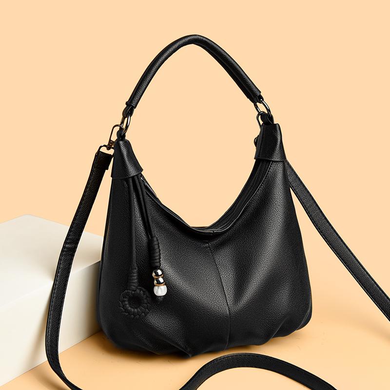 Vintage Große Kapazität Achseltasche Damen Schulter Crossbody Tasche