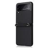 Fall Protection Phone Strap Leather Wallet Case For Samsung Galaxy Z Flip 4 5g Flip3 Flip4 Flip 3 Non -Fingerprint Folding Cover