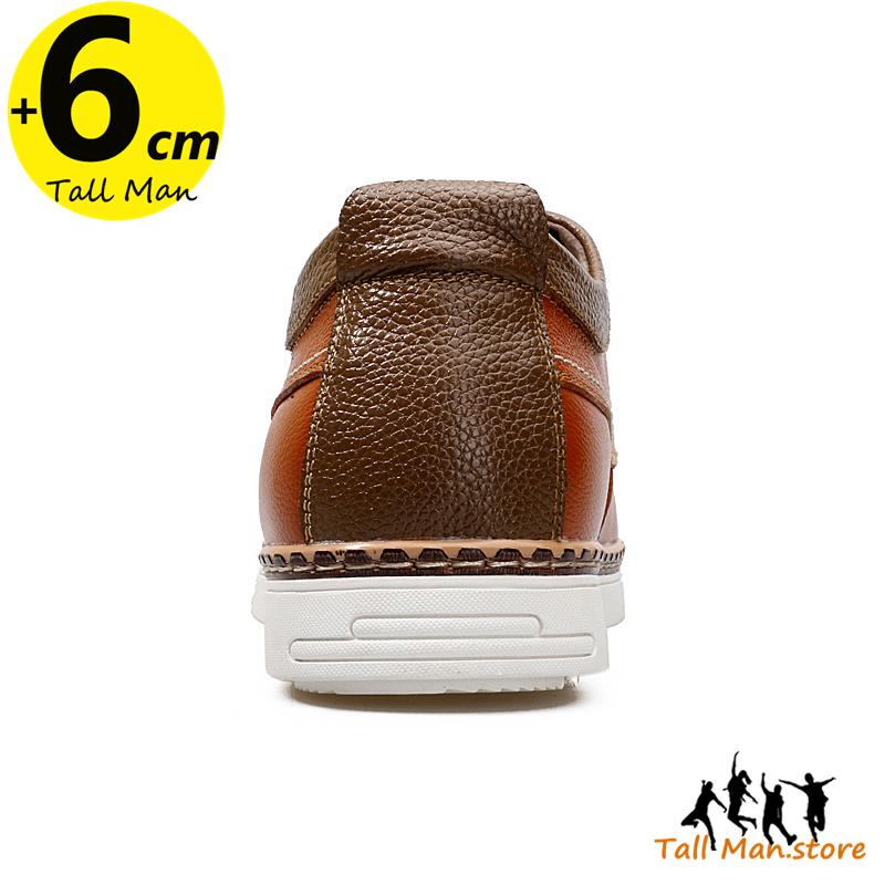 Men Elevator Shoes Leisure Height Increase Insole 6Cm Sneakers High Heel Tall Man