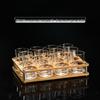 Qianxing Glass Baijiu Shot Glasses Set with Rack