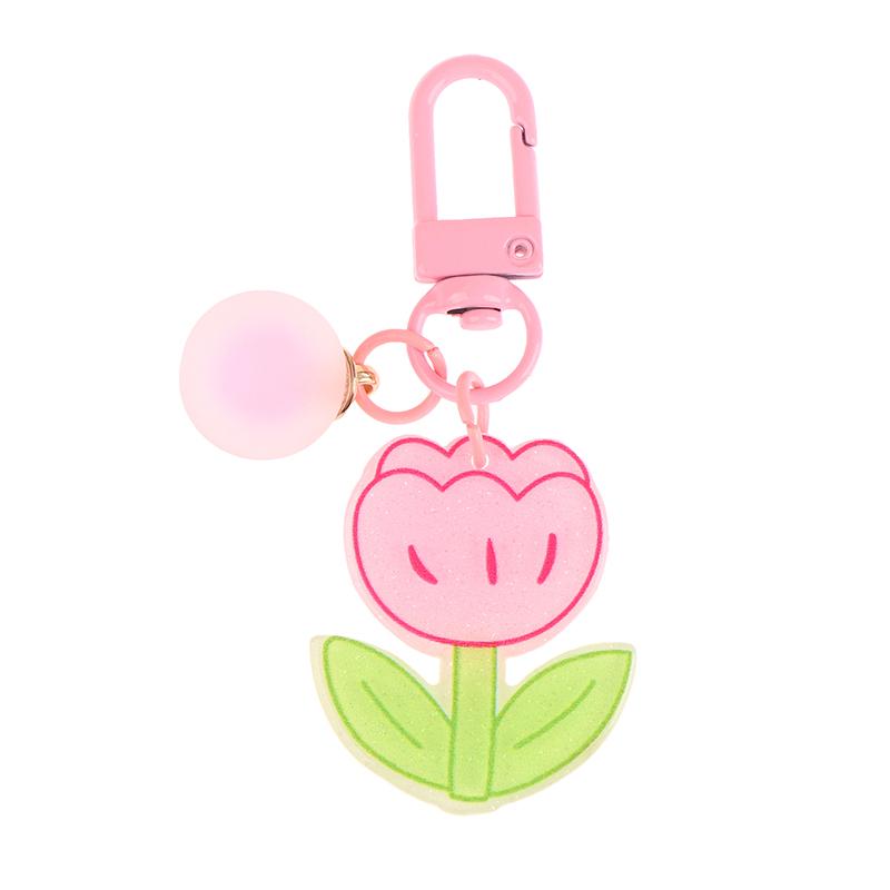 

Милый брелок с короной и цветком для женщин, чехол для наушников, сумка, украшение ярких цветов, фантазийный шар, аксессуары, подвеска