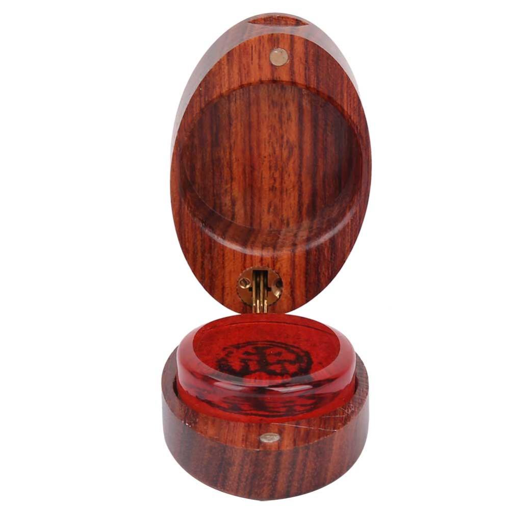 Wood Color String Instrument Rosin Oval Shape Wood Case Rosin  For String Instruments