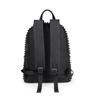 Jierotyx Fashion Female Women Backpacks Rivet Black Soft Washed Leather Bag Schoolbags Girls Punk Bags Travel Zipper Discount
