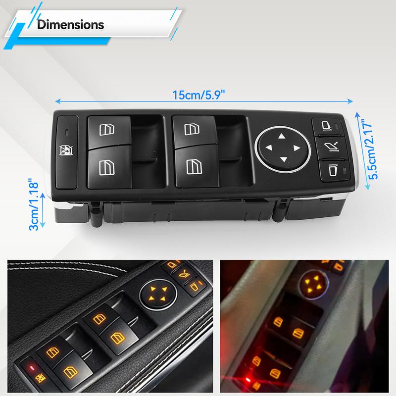 2128208310 A2128208310 For Mercedes C E Class W204 W212 C180 C200 C207 Driver Side Electric Window Switch A2049055402 2049055402