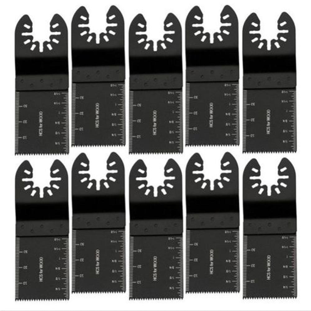 10 Pcs 34mm Uiversal Multi Tool Saw Blades Carbon Steel Cutter DIY Tool
