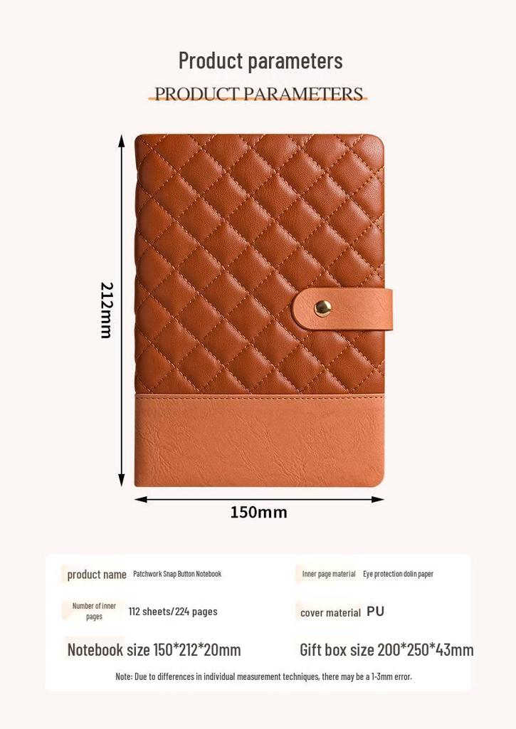 Premium A5 Soft Leather Planner for Business Meetings