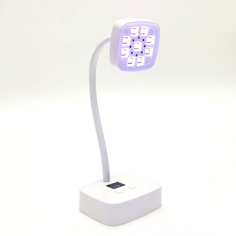 9LED UV Curing Light 360° Bendable Nail Dryer Light Automatic Sensing Desktop Nail Lamp  Gel Polish