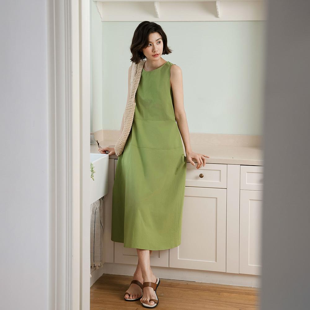 Laengsseon Ls_French Holiday Sleeveless Dress