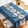 Household Nordic Pvc Tablecloth Waterproof And Oil-Proof Leave-In Tablecloth Ethnic Style Dining Table Cloth Coffee Table Cloth