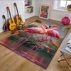 "Pink Flamingos In Tropical Paradise" Patterned Carpet, Non Slip Mat Suitable for Living Room and Bedroom Sofas