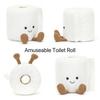 JC Toilet Paper Series Plush Stuffed Doll Cute Plush Paper Soft Cartoon Chidren Toy Bag Charm Desktop Decore Girl Boy Fun Gift