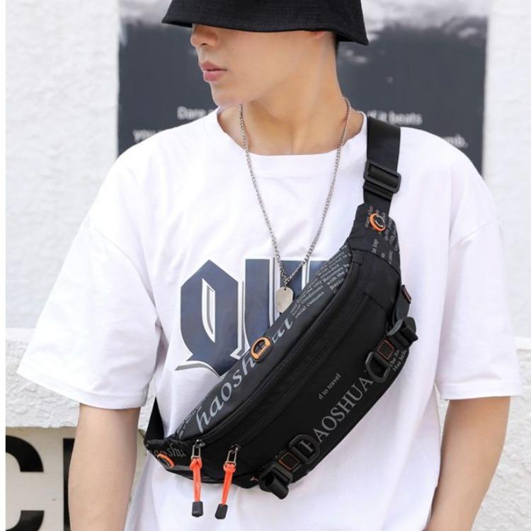 Borsa da petto estiva impermeabile da uomo Borsa sportiva da cintura Borsa da donna per cellulare Borsa a tracolla trendy per il tempo libero all'aperto Borsa mimetica