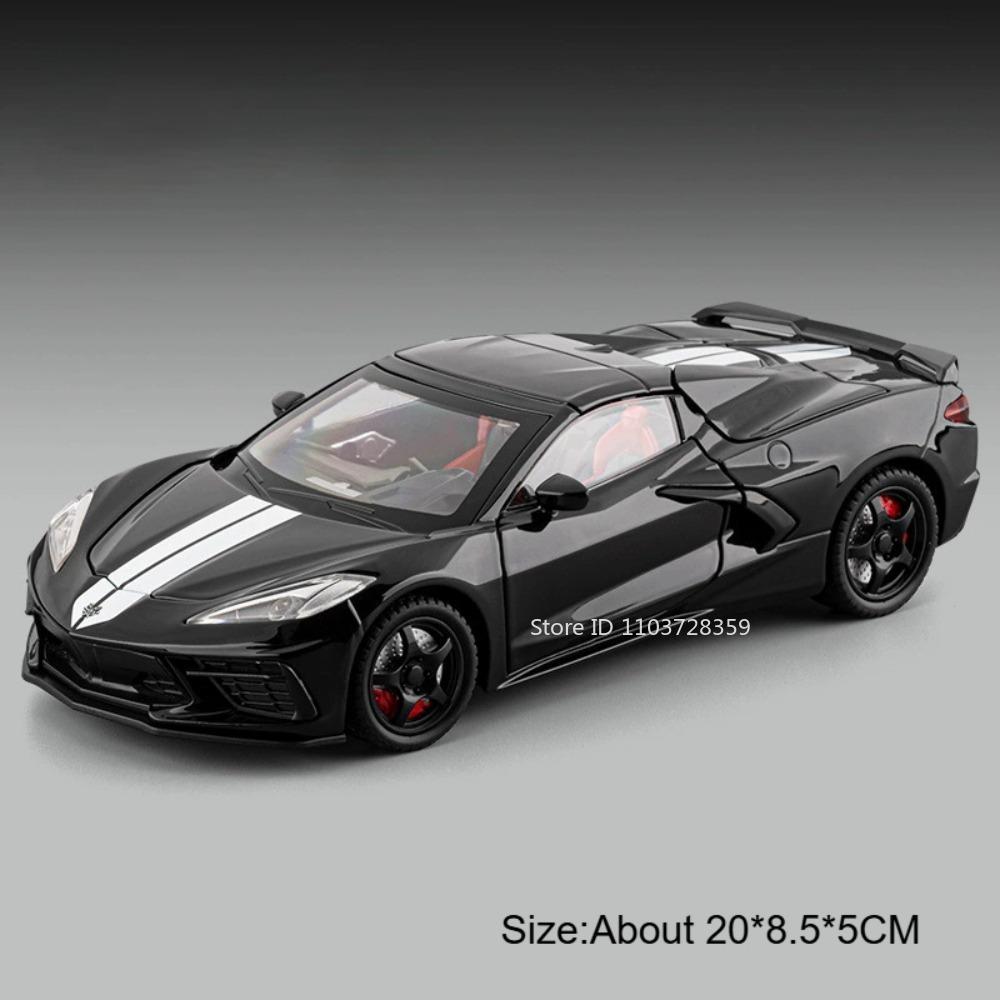 1:22 C8 993 Miniature Model Toy Supercars Alloy Diecast Doors Opened Exquisite Interior Pull Back Festival Gifts for Children