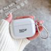 Citazioni Divertenti Lettere Nere Testo Semplice Con Gancio Custodia Per AirPods 2 3 1 Custodie Per Apple AirPods Pro 2 Trasparente TPU Copertura Morbida