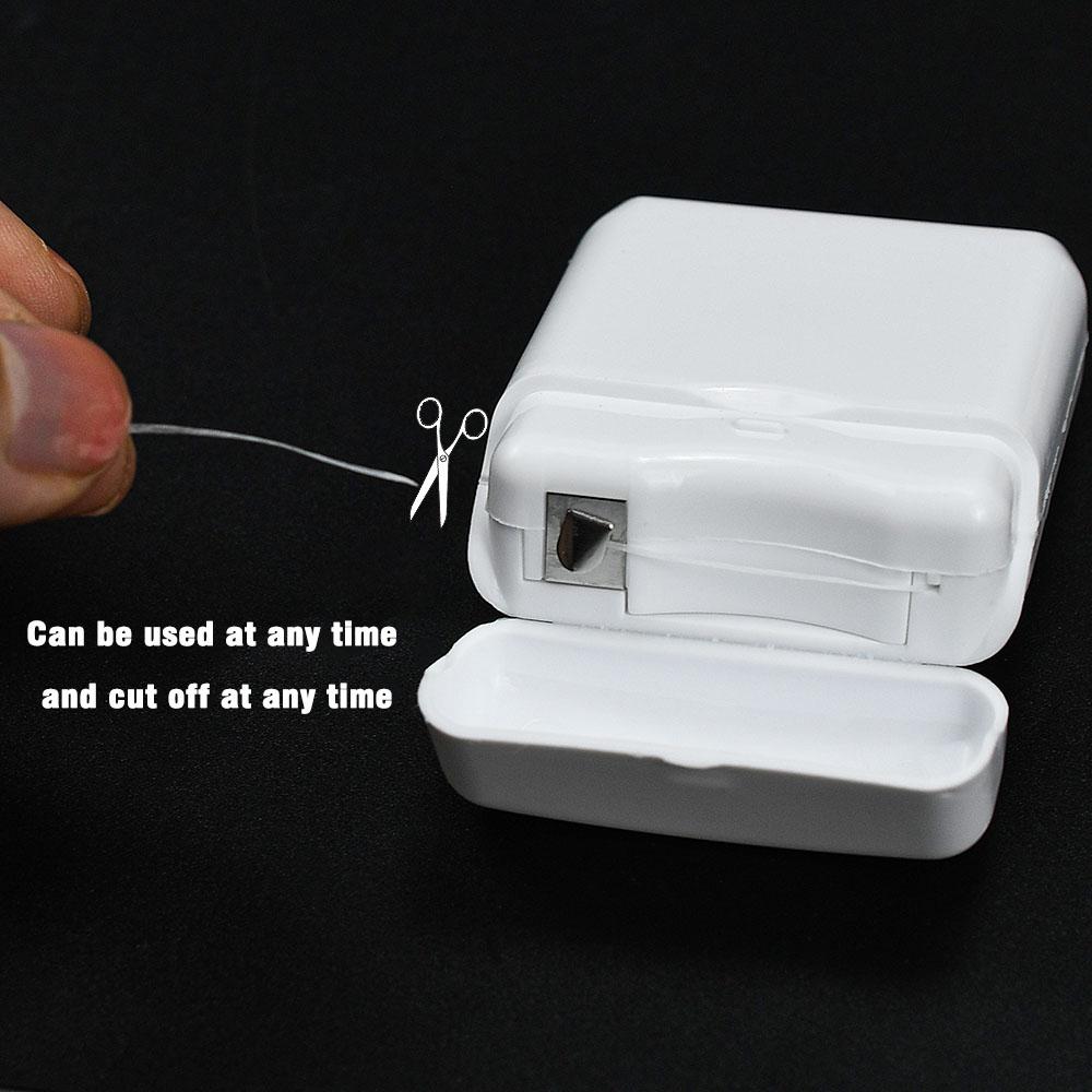 MNFT 2Pcs 60M Extra Strong Unscented Bait Floss for Carp Fishing, Portable Tackle Accessory for Bait Rigging